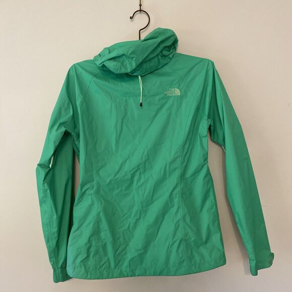 The North Face HyVent 2.5L Rain Jacket Women's S Light Green w/ hood - packable - Picture 7 of 10